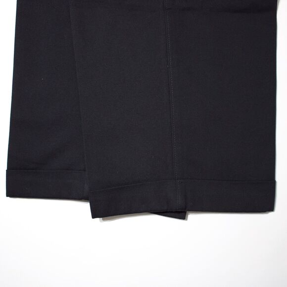 NWT Saddlebred 100% Cotton Pleated Cuffed Black Pants Men Size 38x32 (A6) - Picture 3 of 10